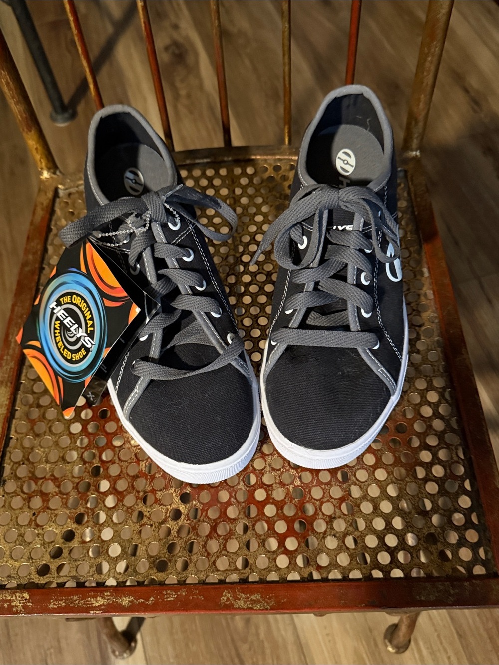 Heelys Black and White Canvas Skate Sneakers
